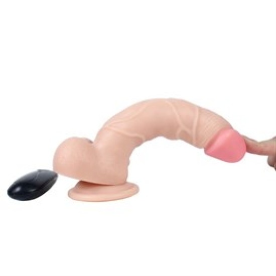 21 cm Gerçekçi Titreşimli Dildo Vibratör Penis - Beast