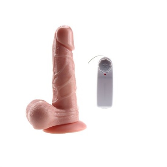 14 cm Belden Bağlamalı Kumandalı Gerçekçi Titreşimli Dildo Vibratör Penis