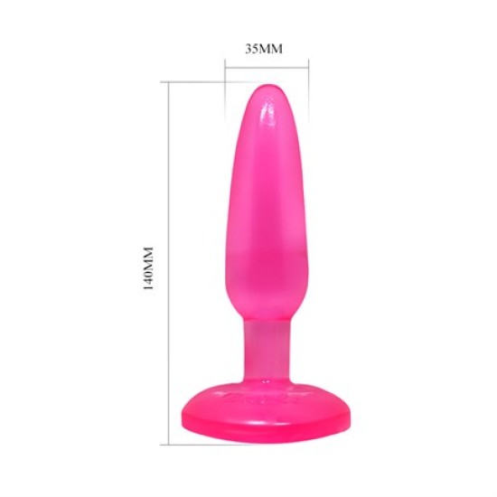 14 cm Vantuzlu Jel Anal Plug