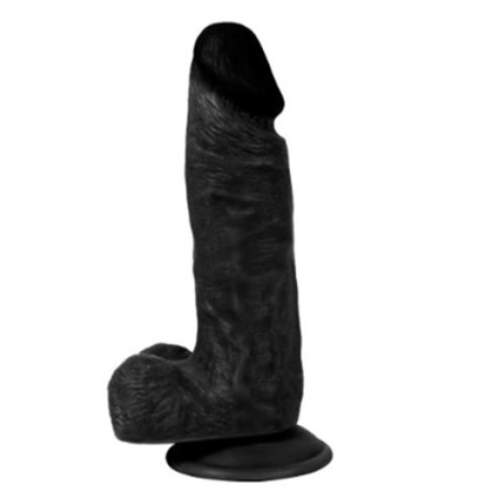 17 cm Belden Bağlamalı Realistik Dildo Zenci Penis Set