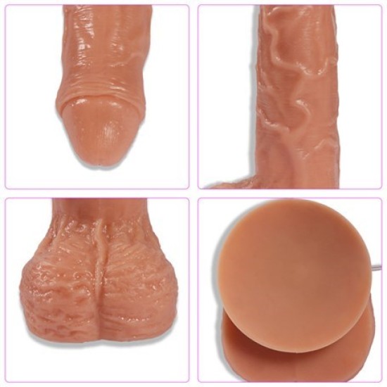 18 cm Belden Bağlamalı 360° Oynar Başlı Titreşimli Penis + Kemer + Kayganlaştırıcı Hediyeli