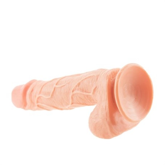 18 cm Realistik Damarlı Vantuzlu Dildo Penis