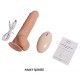 19 cm Belden Bağlamalı Titreşimli Realistik Dildo Penis Set