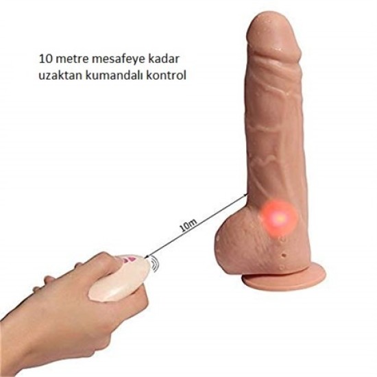 19 cm Uzaktan Kumandalı Titreşimli Realistik Penis - Big Detective