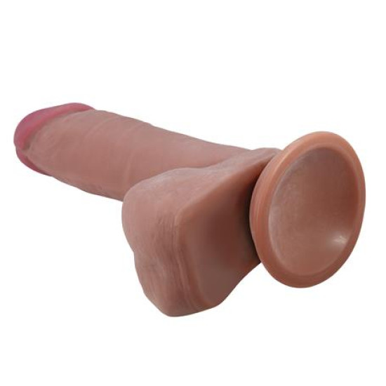 20,5 cm Çift Katmanlı Gerçekçi Dildo Penis