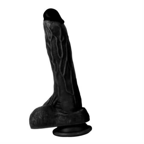 20,5 cm Gerçekçi Silikon Vantuzlu Zenci Penis - Holy Dragon