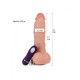 21 cm Gerçekçi Titreşimli Dildo Vibratör Penis - Adam