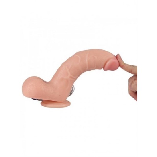 21 cm Belden Bağlamalı Titreşimli Realistik Dildo Penis Set