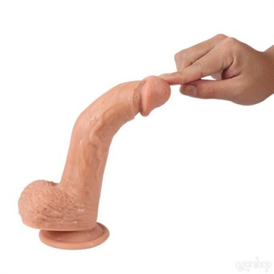 21 cm Belden Bağlamalı Titreşimli Realistik Dildo Penis Set