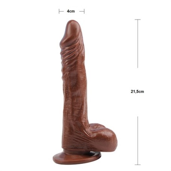 21,5 cm Gerçekçi Melez Dildo Penis