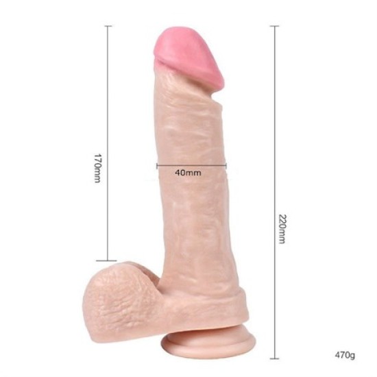 22 cm Realistik Vantuzlu Dildo Penis