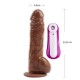 22,8 cm Belden Bağlamalı Realistik Titreşimli Melez Vibratör Dildo Penis