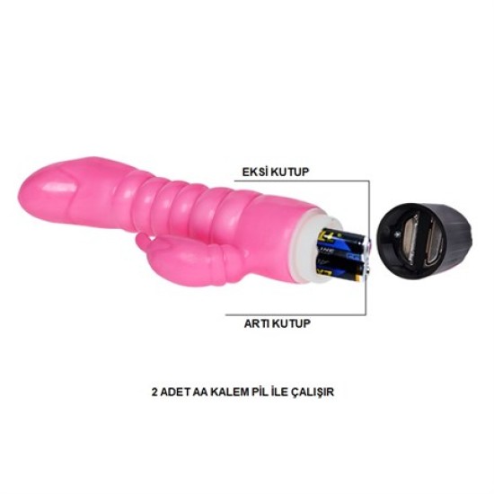 23 cm G-Spot Jel Dokuya Sahip Titreşimli Vibratör