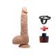 24 cm Belden Bağlamalı Realistik Vantuzlu Dildo Penis