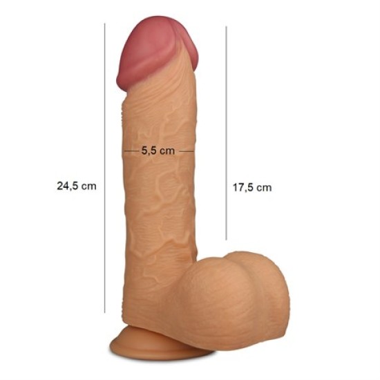 24,5 cm Gerçekçi Kalın Dildo Penis - King Sized