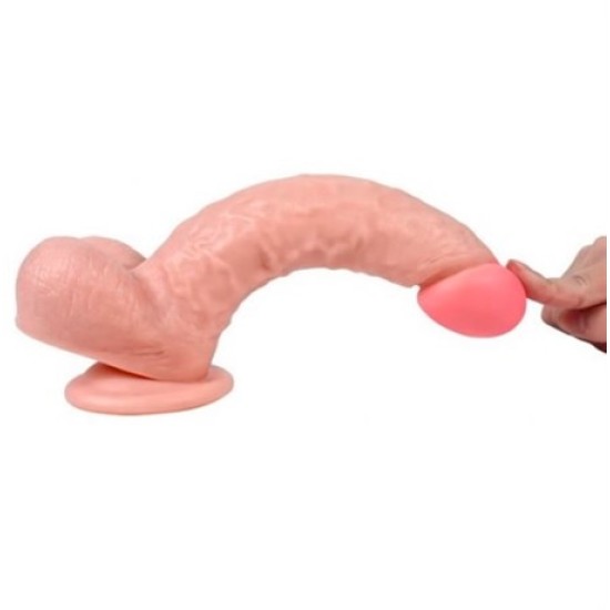 25,5 cm Belden Bağlamalı Realistik Dildo Penis Set