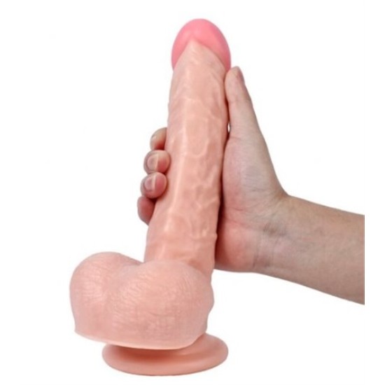 25,5 cm Belden Bağlamalı Realistik Dildo Penis Set