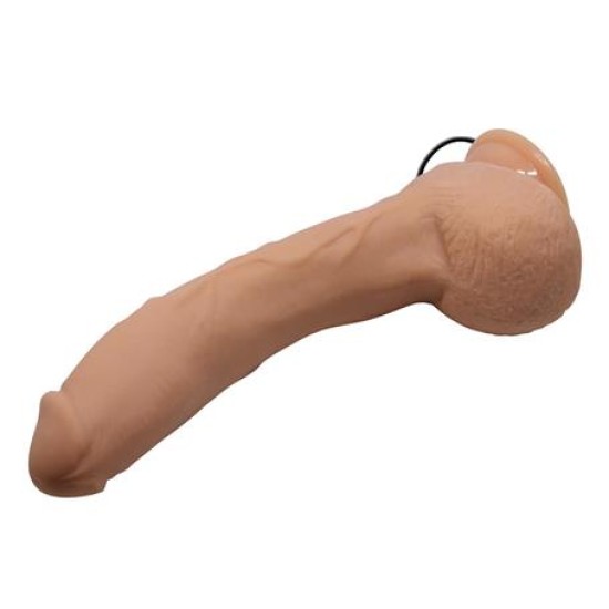 Belden Bağlamalı 27 cm Titreşimli Gerçekçi Kalın Dildo Penis - Jack