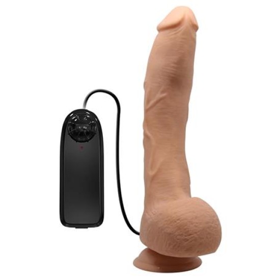 Belden Bağlamalı 27 cm Titreşimli Gerçekçi Kalın Dildo Penis - Jack