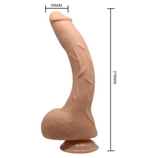 27 cm Titreşimli Gerçekçi Kalın Dildo Penis - Jack