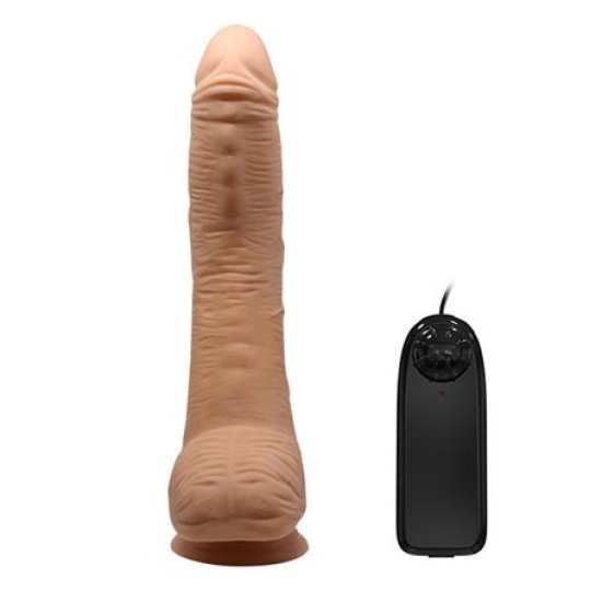 28 cm Titreşimli Gerçekçi Kalın Dildo Penis - Alex