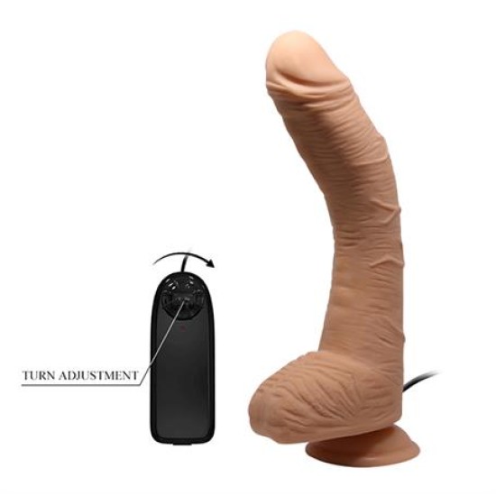 28 cm Titreşimli Gerçekçi Kalın Dildo Penis - Alex