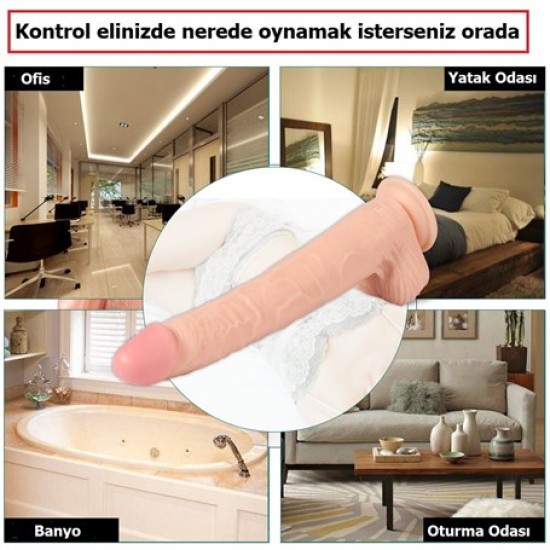 29,5 cm Belden Bağlamalı Gerçekçi Kalın Dildo Penis - Bart