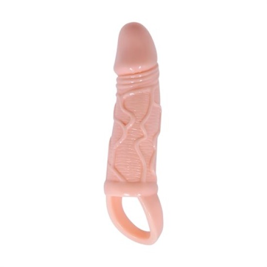 3 cm Dolgu Uzatmalı Titreşimli Penis Kılıfı Prezervatif Vibratör