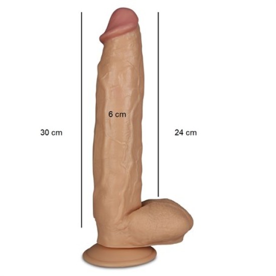 30 cm Gerçekçi Ekstra Uzun & Kalın Dildo Penis - King Sized