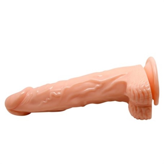 Belden Bağlamalı 20,5 cm Isıtma Özellikli Oynar Başlı Kumandalı Titreşimli Dildo (BDM8088B)