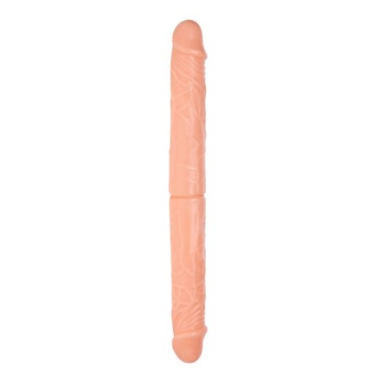 36 cm Çift Taraflı Realistik Dildo Anal Vajinal Penis