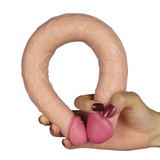 36,5 cm Lovetoy Lady Çift Taraflı Realistik Dildo Anal Vajinal Penis