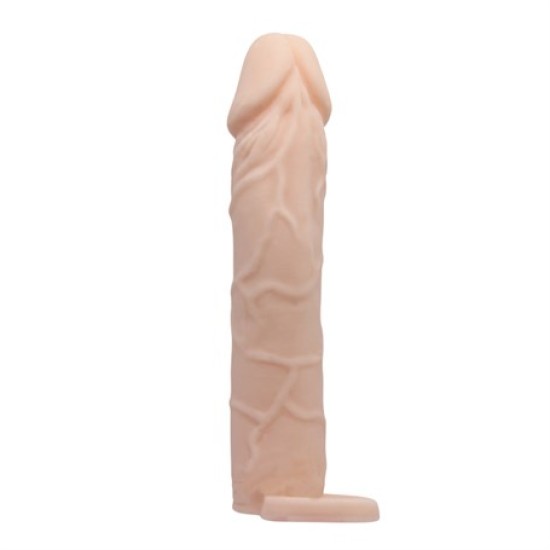 6 Cm Dolgulu Realistik Uzatmalı Penis Kılıfı Dildo Ten Rengi Penis