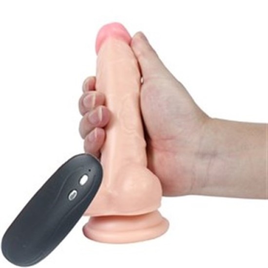 17 cm Belden Bağlamalı Titreşimli Realistik Dildo Penis Set