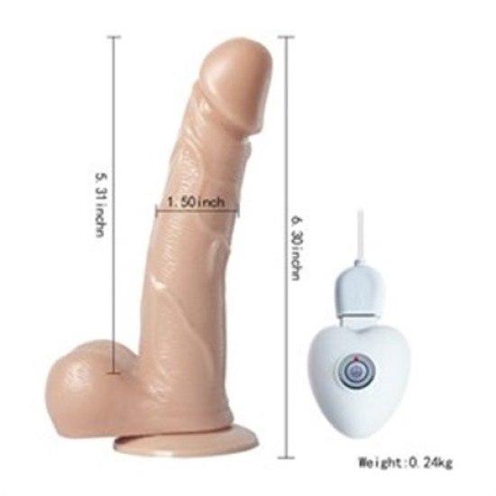 17,5 cm Belden Bağlamalı Titreşimli Realistik Dildo Penis Set