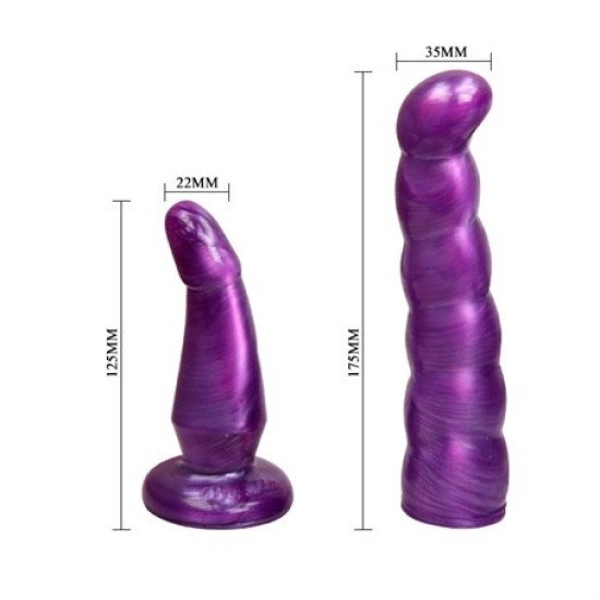 Belden Bağlamalı Çift Taraflı Strapon Dildo