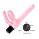 Çift Taraflı Strapon Belden Bağlamalı G-Spot Vibratör Anal Plug