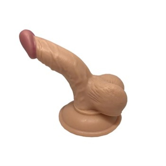 13 cm Vantuzlu Realistik Penis Anal Vajinal Dildo