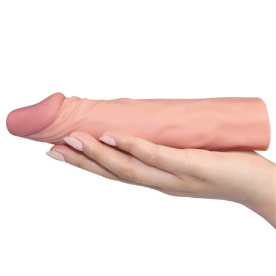 Pleasure Extender 5 cm Dolgulu Premium Ten Rengi Silikon Penis Kılıfı