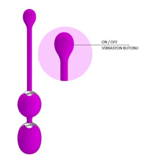 USB Şarjlı Titreşimli Anal & Vajinal Alıştırma Egzersiz Topları