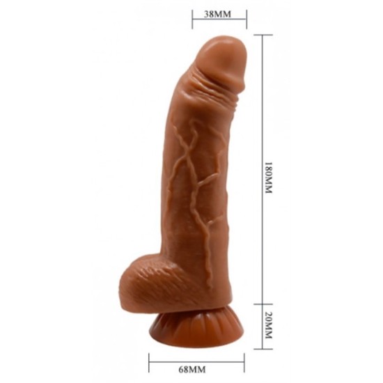 Yeni Nesil Çift Katmanlı Belden Bağlamalı 18 cm Realistik Dildo Penis