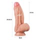 Belden Bağlamalı Yeni Nesil Çift Katmanlı 24,5 cm Realistik Dildo Penis