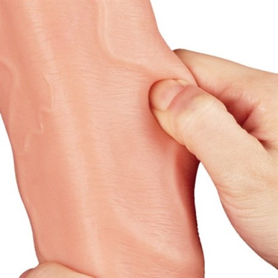 Yeni Nesil Çift Katmanlı 30,5 cm Realistik Dev Dildo Penis